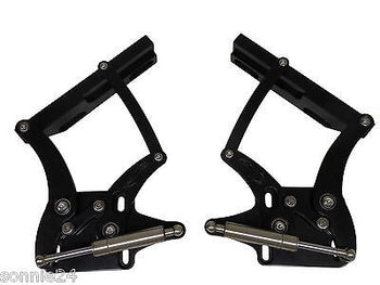 1967 1968 1969 1970 FORD MUSTANG BILLET HOOD HINGES BLACK MADE IN U.S.A.